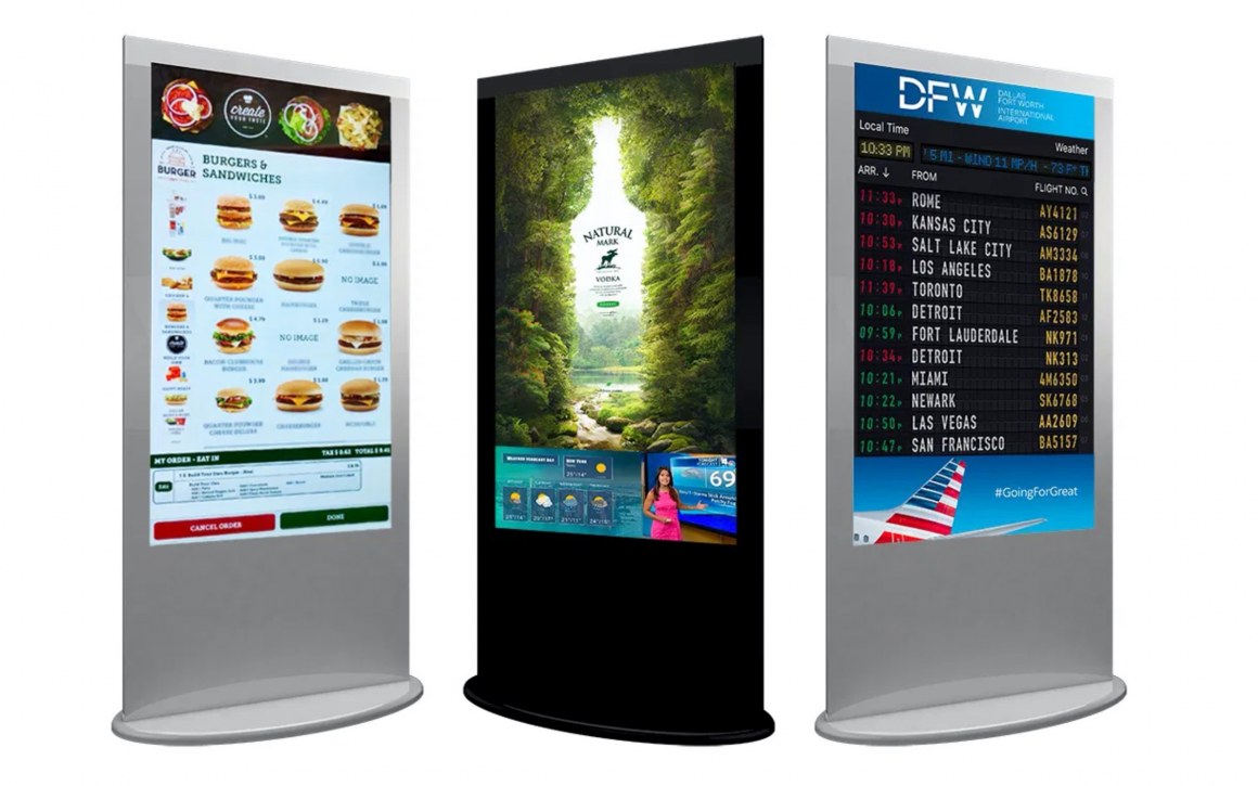 Lamina Slimline Totems And Kiosks